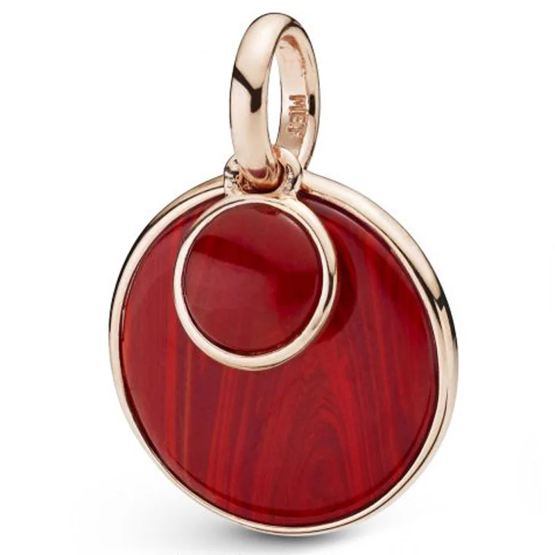 

Оригинальное очаровательное красное красивое ожерелье из стерлингового серебра 925 пробы с кулоном из муранского стекла подходит для попул...