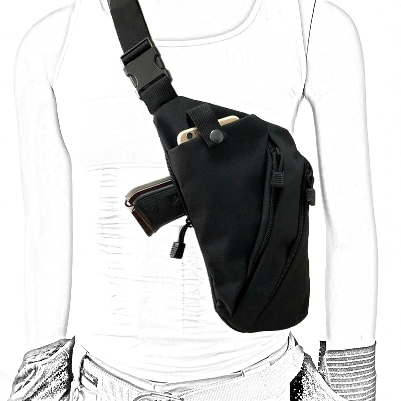 

Outdoor Tactical Shoulder Holster Bag Army Backpack Military Hunting Pistol Hand Gun Case Handgun Pack Camping Card Phone Puch