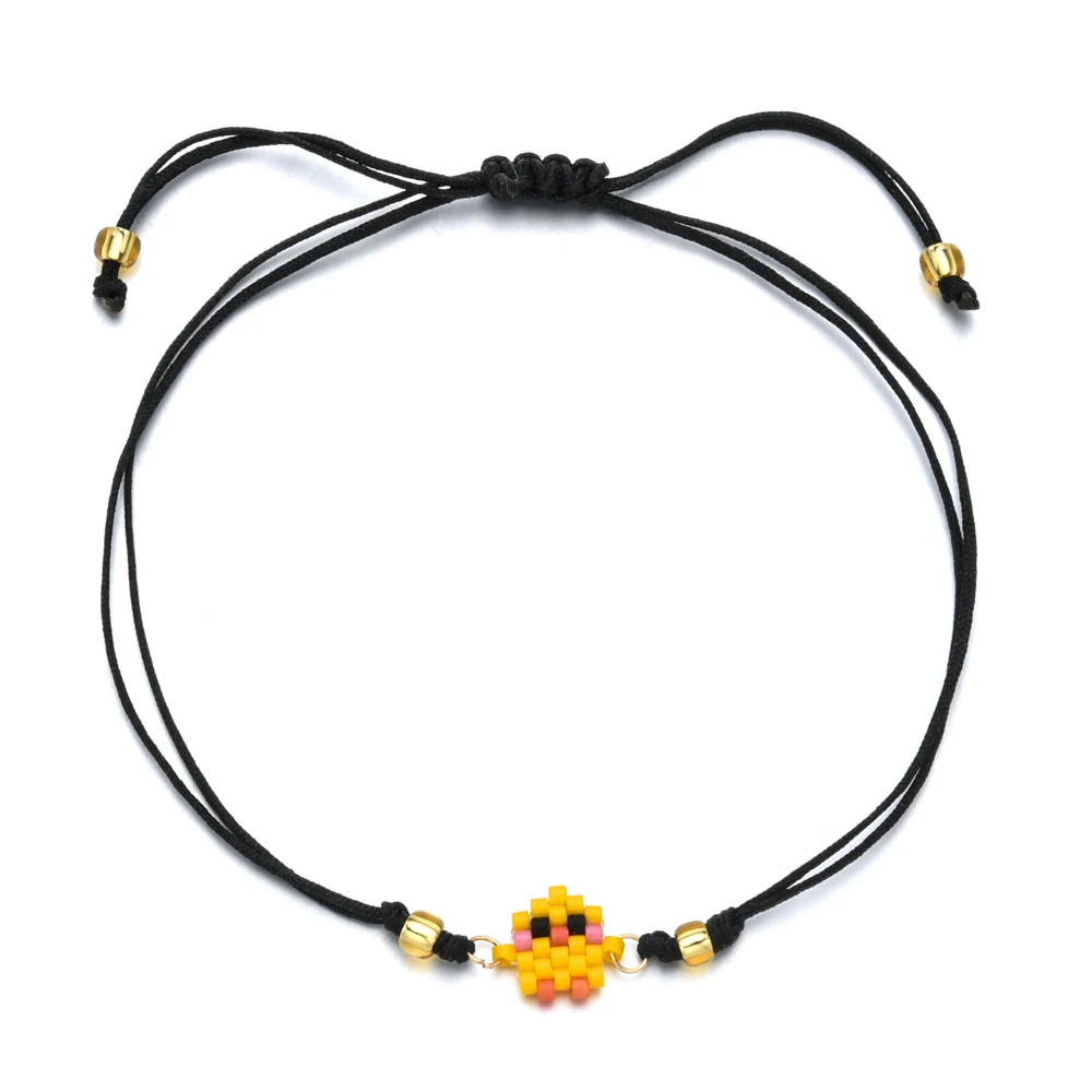 A18 Diy тканая веревка Miyuki браслет из бисера Boho Санта Клаус браслет с лосем простой ручной работы браслет дружбы для женщин Подарки - Окраска металла: A18
