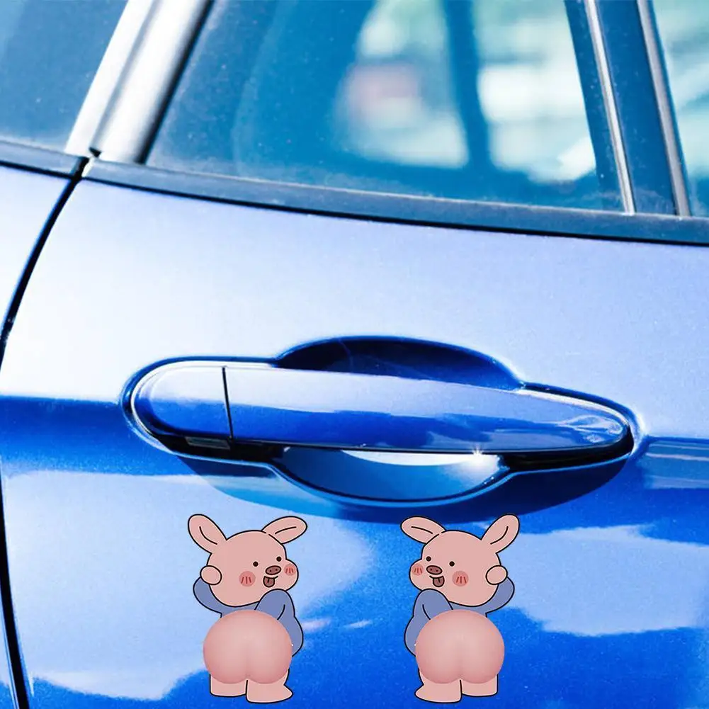 Защита двери от царапин защита украшение милая мультяшная полоса против