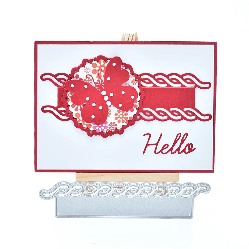 Металлические Вырубные штампы YaMinSanNiO трафареты с кружевными краями для