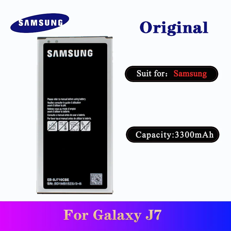 Аккумулятор для телефона samsung galaxy J7 2016 Edition аккумулятор 3300 мАч J710 J710F J7108