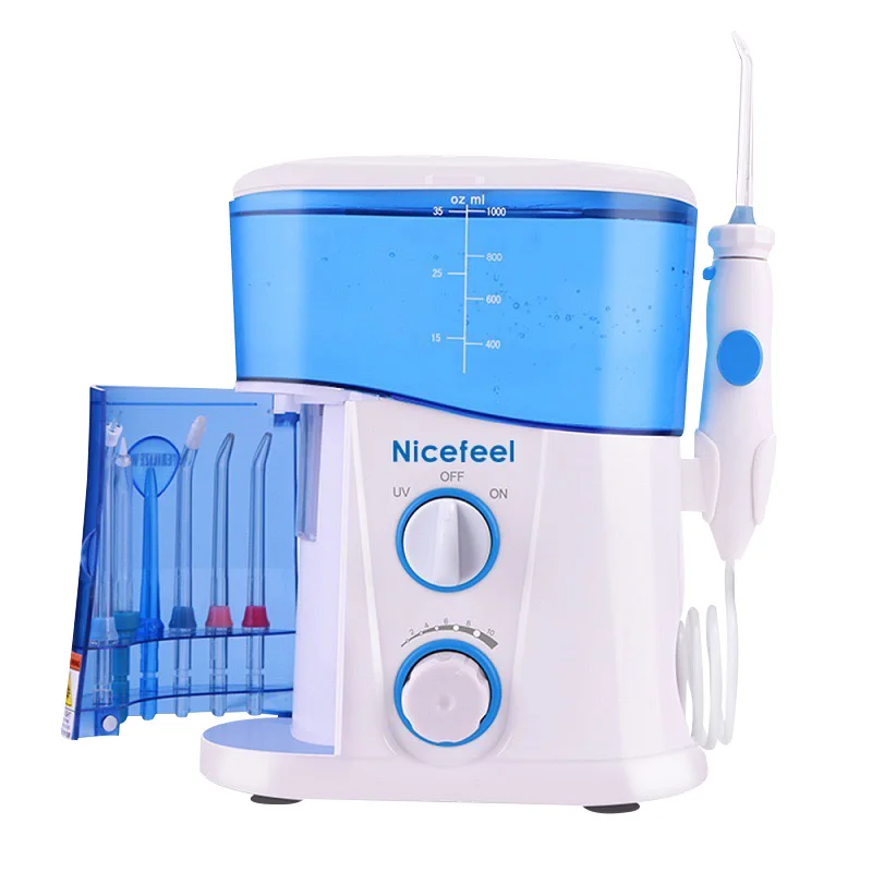 

Dental Oral Irrigator Teeth Cleaner Water Flosser Spa Tooth Care Clean With 7 Multi-functional Tips For Family