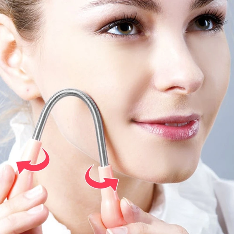 Эпилятор из нержавеющей стали для женщин средство удаления волос на лице