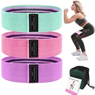 3 шт., набор лент для тренировки, фитнес-лента-трофей для ног, облегающие повязки на бедрах, Нескользящие резинки