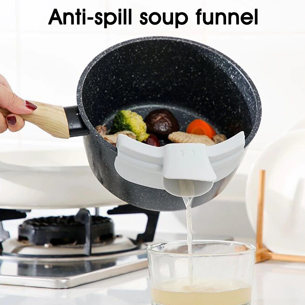 1 шт. креативная силиконовая воронка против протекания слипоны носик для супа