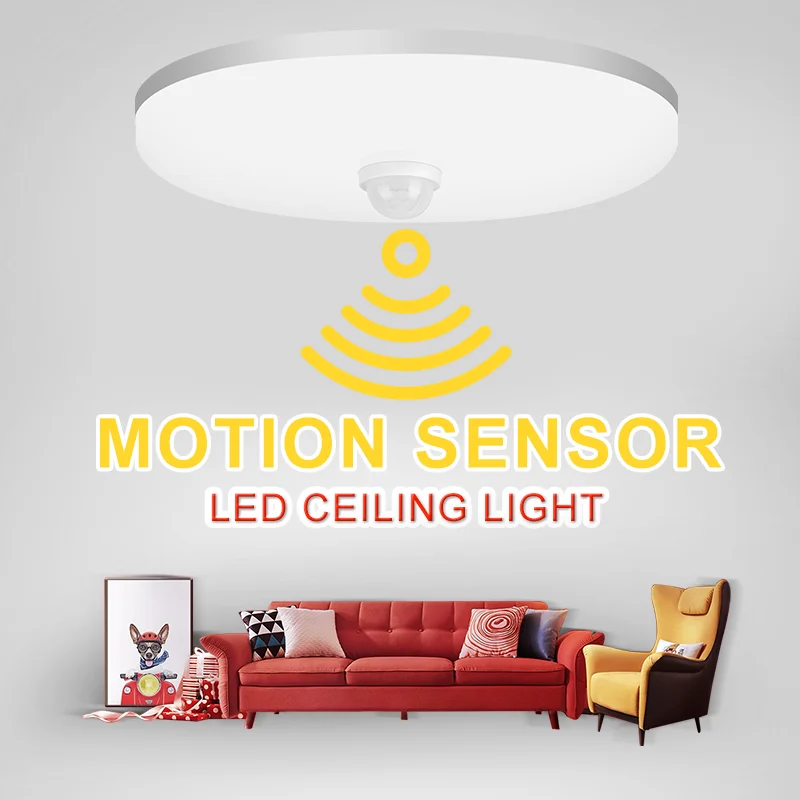 

LED Ceiling Light Smart Ceiling Spots Surface Mounted Sensor Panel Light 12W 18W Lighting Fixture Night Lamps Indoor Living Room