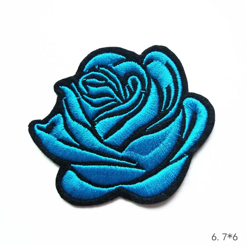 ZOTOONE Cute Flower Patch Iron on Rose Stripes Stickers for Clothes T-shirt DIY Badge Applique Embroidery Sew Note Patches I | Дом и сад
