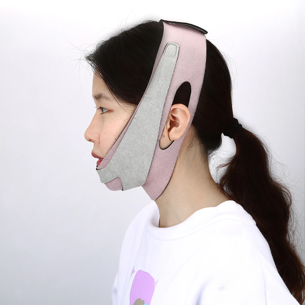 1 шт. двойная повязка для лица и подбородка тонкая маска против морщин v образная