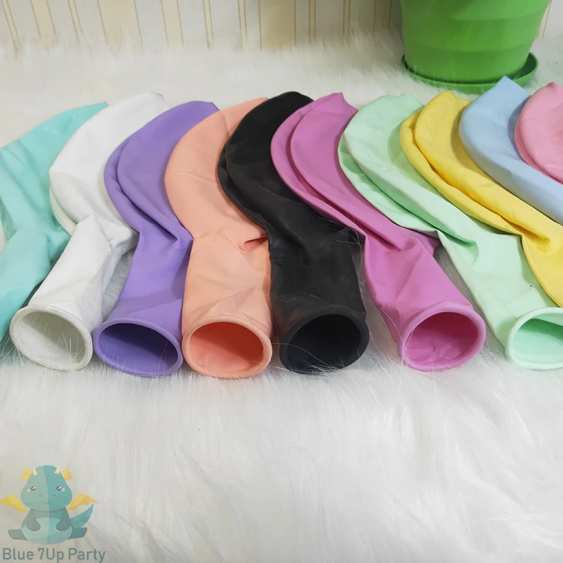 Утолщенный латексный шарик-Макарон 5/10/12/18/36 дюймов с защитой от попадания краев