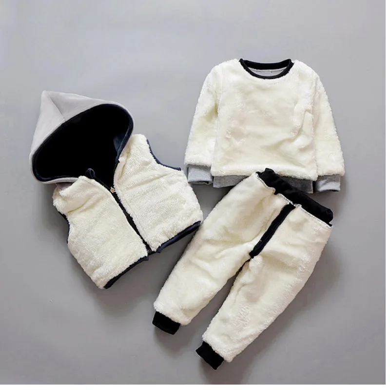Зимние комплекты одежды для маленьких мальчиков и девочек 2020 3 предмета/1 партия