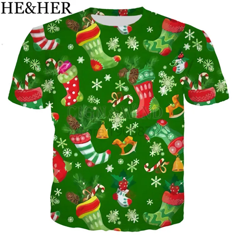 New arrive popular merry christmas t shirt men women 3D print fashion cool hip hop tshirt streetwear casual summer tops