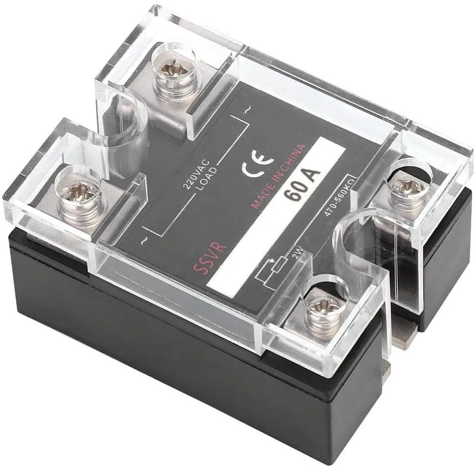 

Solid State Voltage Regulator SSVR 60A 220VAC For Single-Phase Pure Aluminum Heat Sink, Fast Heat Dissipation