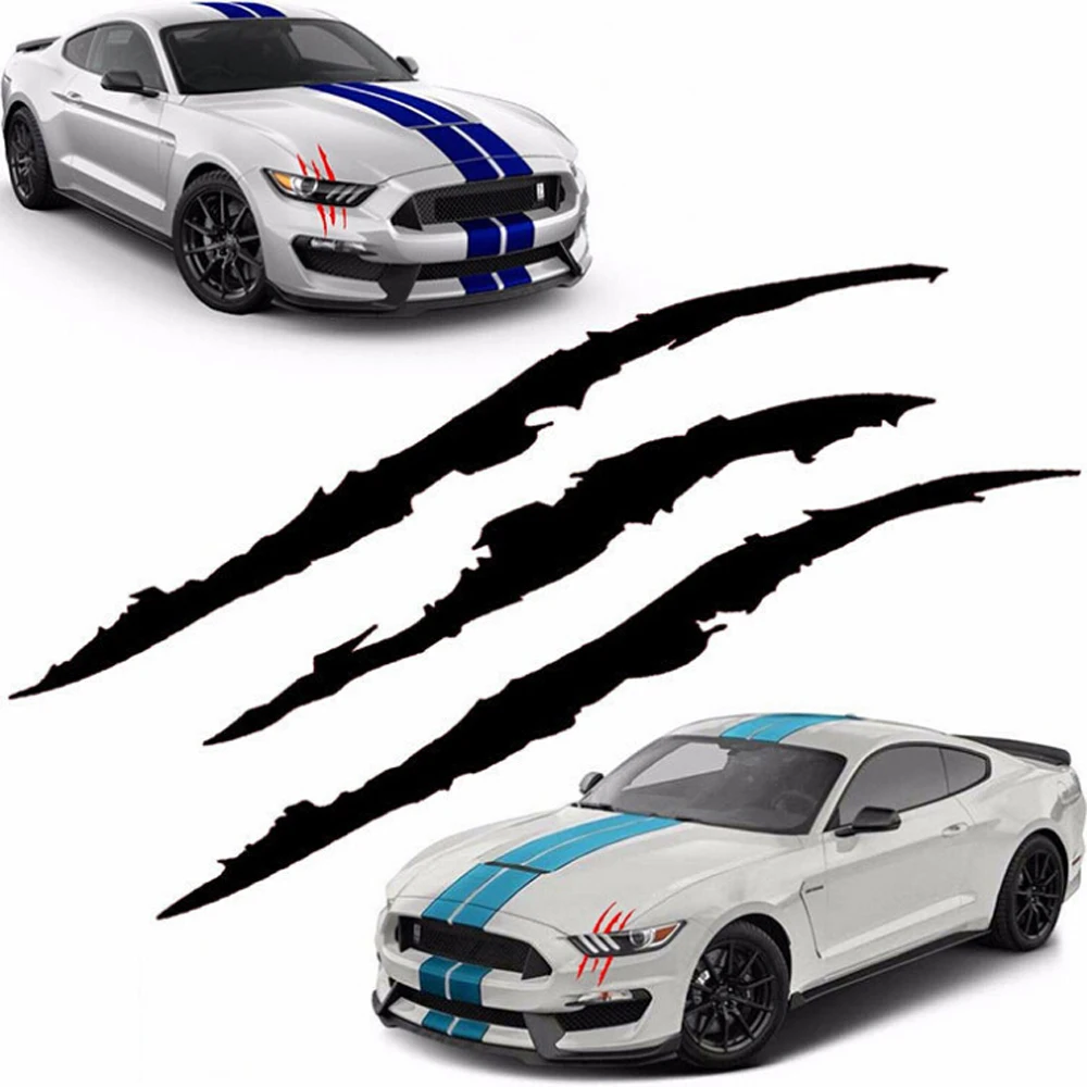 

Auto Car Sticker Reflective Monster Claw Scratch Stripe Marks Headlight Decal Car Stickers 40cmX12cm car accessories