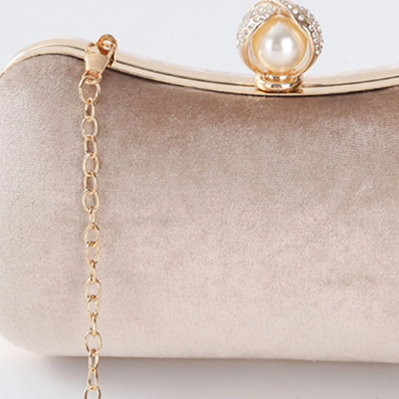 Женская вечерняя сумочка на плечо бархатный клатч для невесты Сумочка через