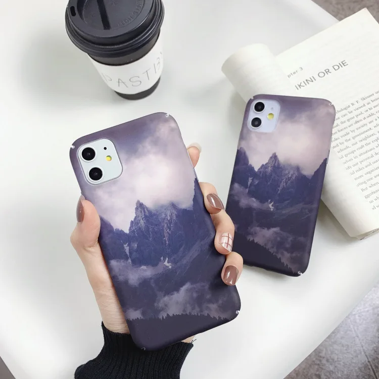 Чехол для iPhone 11 Pro 7 8 6S Plus X S Max XR Funda se 2020 чехлы телефонов милый цветной Матовый