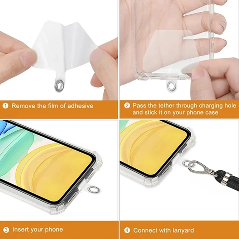 Универсальные ремешки для телефонов iPhone Samsung Huawei Xiaomi съемные нейлоновые на шею