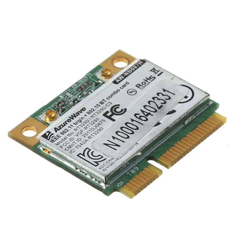 AW-NB087H Ralink RT3290 чипсет IEEE 802 11 b/g/n 150 Мбит/с Bluetooth 3.0HS полуразмерный мини PCIe