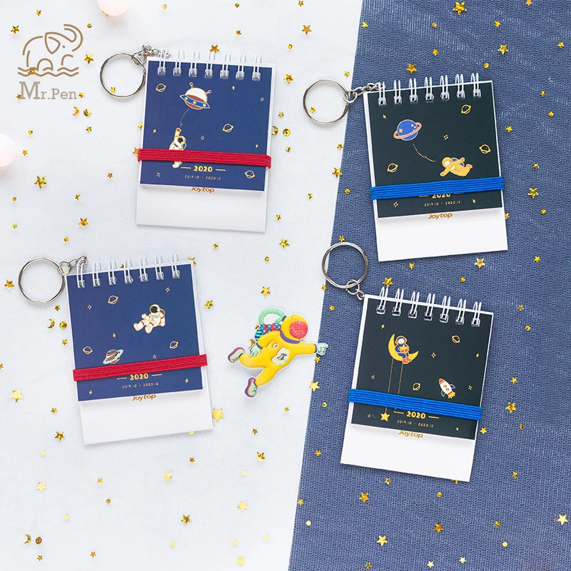 Новый 2020 мини настольный календарь креативный брелок ремешок для ноутбука