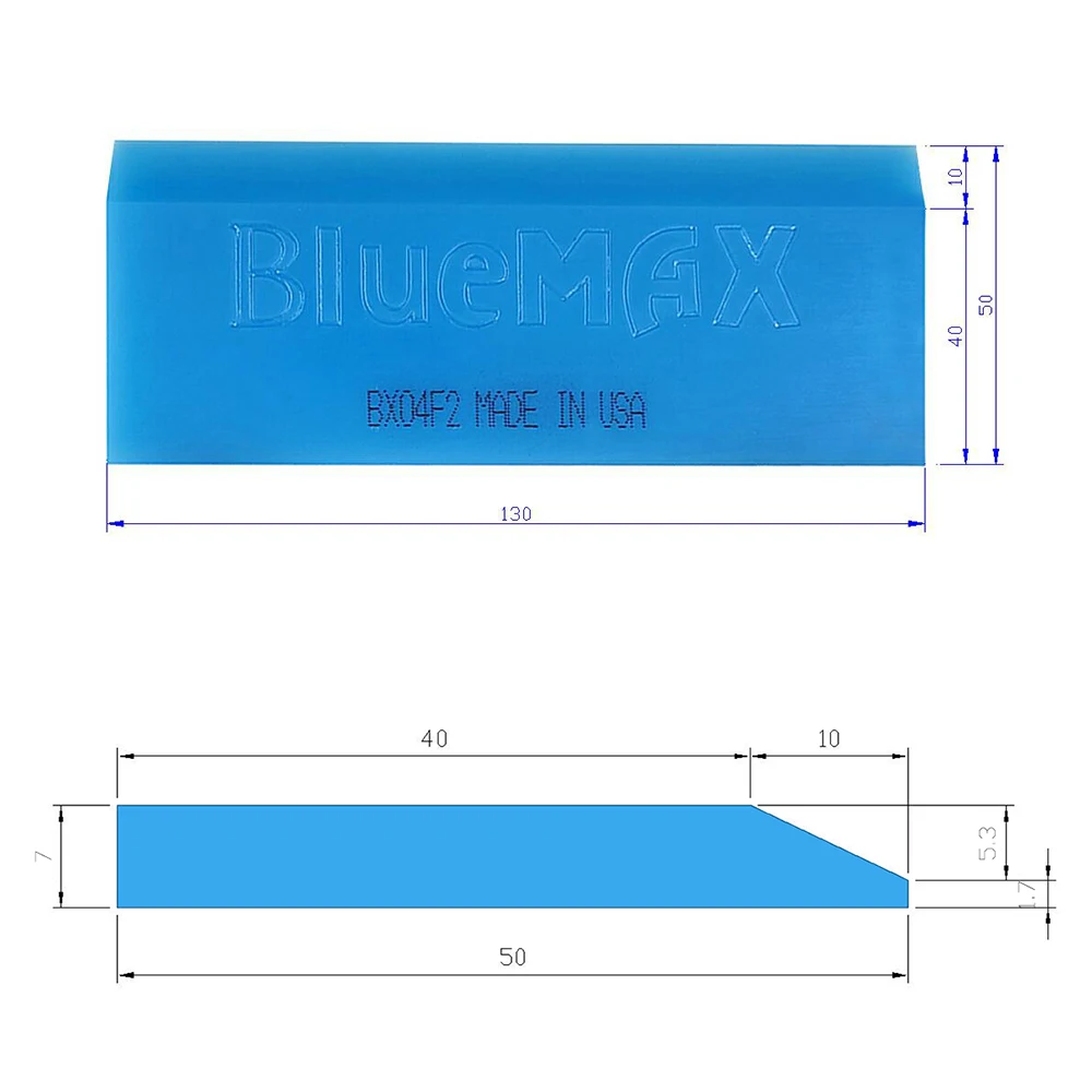 Stainless Steel Handle BlueMax Squeegee Rubber Snow Shovel Windshield Window Ice Scraper Car Wrap Air Bubble Remove Tool B13B |