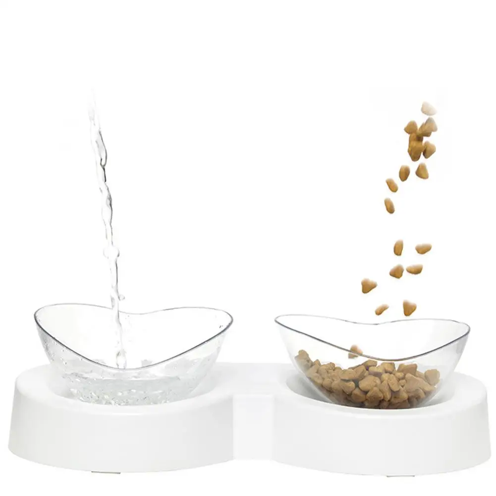 360-degree Rotating Cat Bowl Eat And Drink Dual-use Pet Feeding Tilt 15 Degrees ABS for Small Puppy Dogs and Cats | Дом и сад