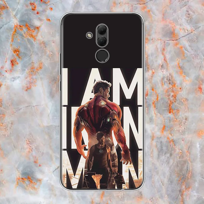 Силиконовый чехол Железный человек Marvel Мстители для Huawei Mate 40 30 20 20X 10 RS P Smart 2021 2020 Z S