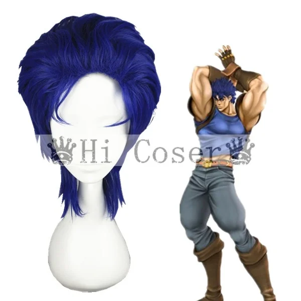 

Tokyo JoJo's Bizarre Adventure mens Jonathan Joestar cosplay Wig role play Jonathan Joestar Styled blue hair wig costumes
