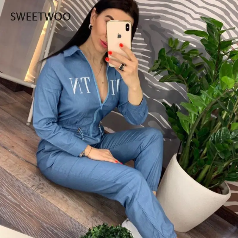 

2021 European and American New Women's Clothing Sports and Leisure Women's Jumpsuit One-Piece Suit