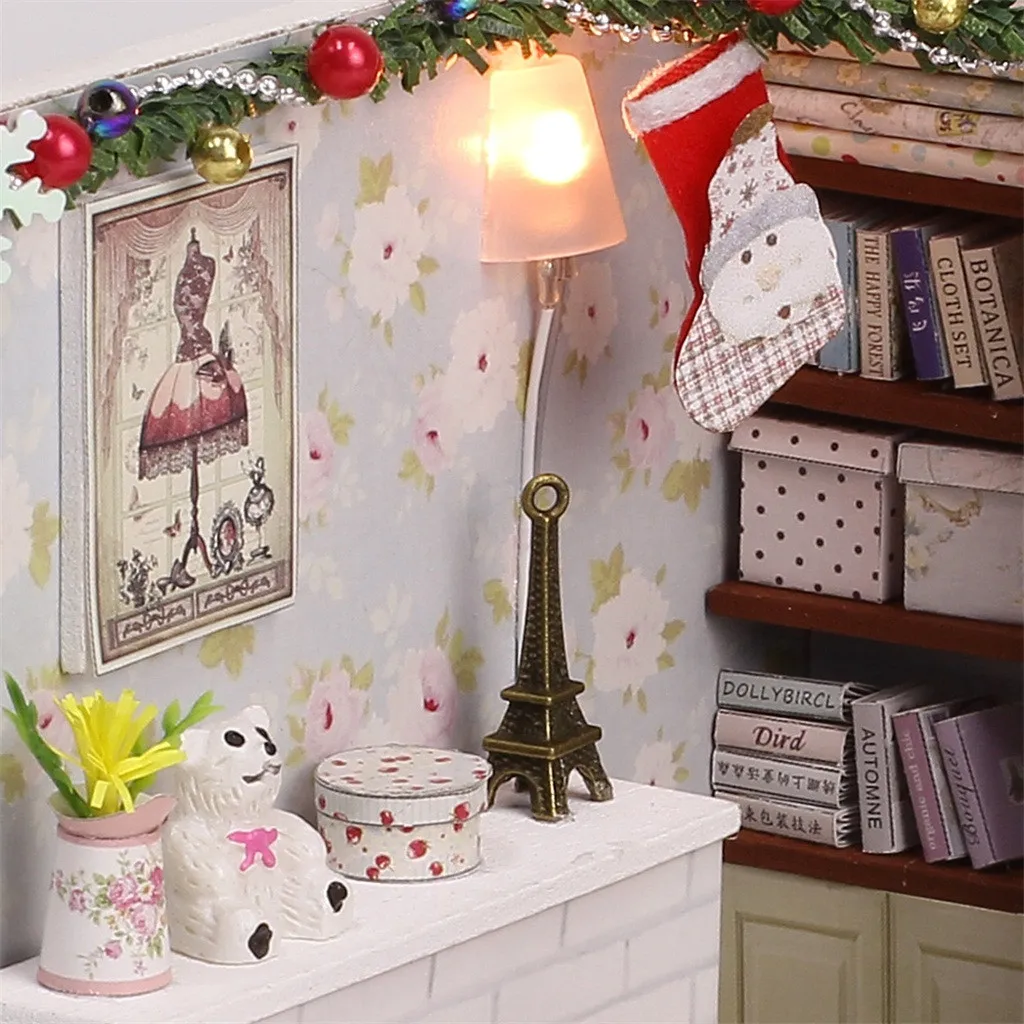 Новый 3D деревянный кукольный дом мебель для вилл DIY Миниатюрная модель