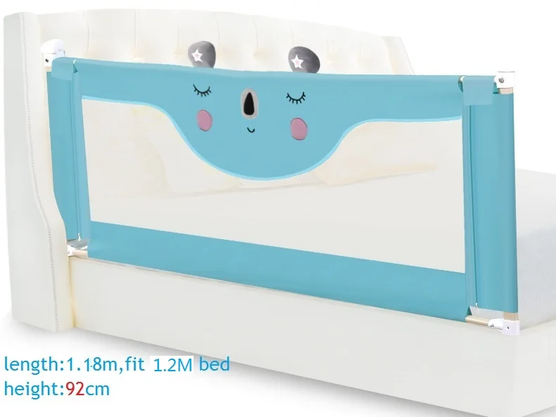 green bear-1.2m От 1,2 м до 2,2 м портативная переносная кровать для путешествий детский манеж детская забор детская кровать с загородкой safeti Rails Защитная кровать забор детская ограждение - Цвет: green bear-1.2m