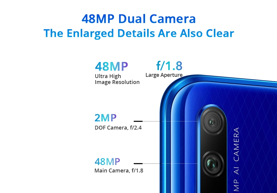 Honor 9X9X6 GB 128GB мобильный телефон Kirin 810 Octa Core 48MP двойная камера 6,5" полный дисплей 1080*2340 4000mAh смартфон Google
