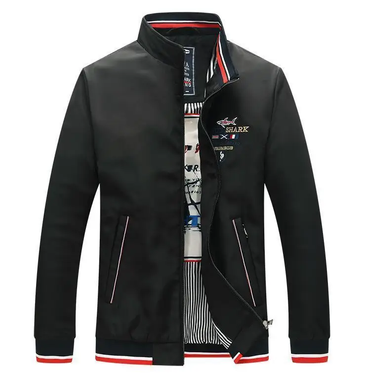 Акула для мужчин s куртки Eden Slim Fit Aeronautica наивысшего качества Повседневная брендовая одежда верхняя одежда Новейший парк весна осень Мужская куртка - Цвет: as picture