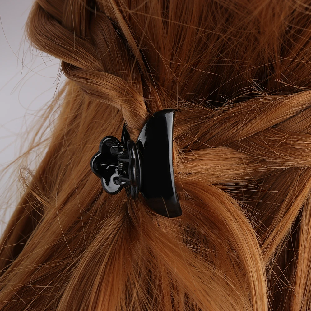 2/5 шт Бабочка укладки волос заколки крабы для Уход блестящая черная оправа раздел