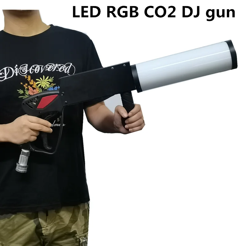 

8pcs/ LED RGB carbon dioxide DJ gun, bar air column gun, smoke machine