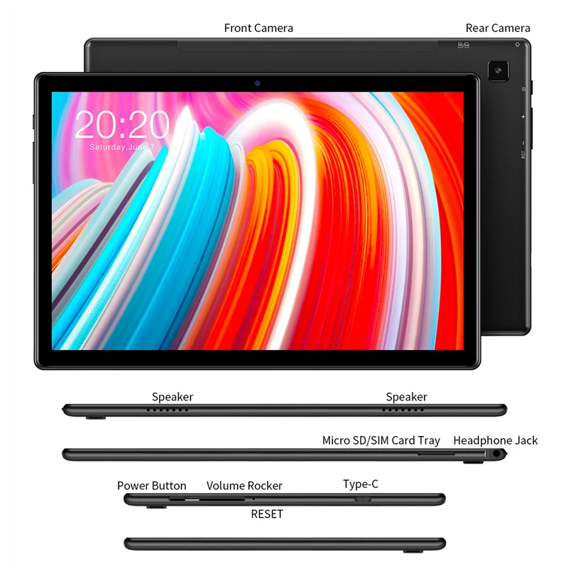 Teclast M40 10 1 дюймовый Восьмиядерный двойной 4G сеть Android 10.0 телефонные звонки