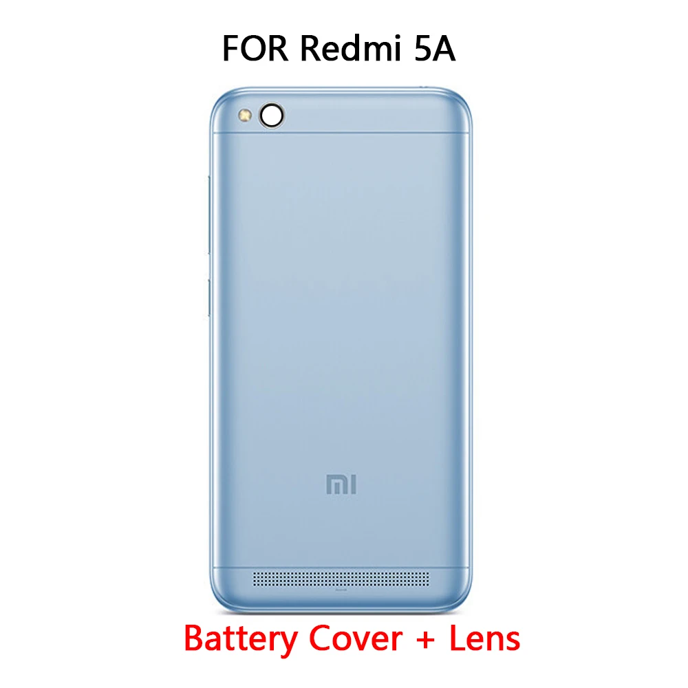 

Оригинальная задняя крышка аккумулятора Xiaomi redmi 5A для red mi 5a, задняя крышка корпуса, пластиковые запасные части для ремонта, боковые кнопки с ...