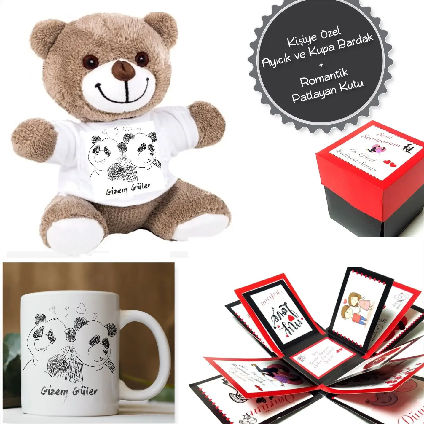 

Personalized Name Written Romantic Gift Set-M003