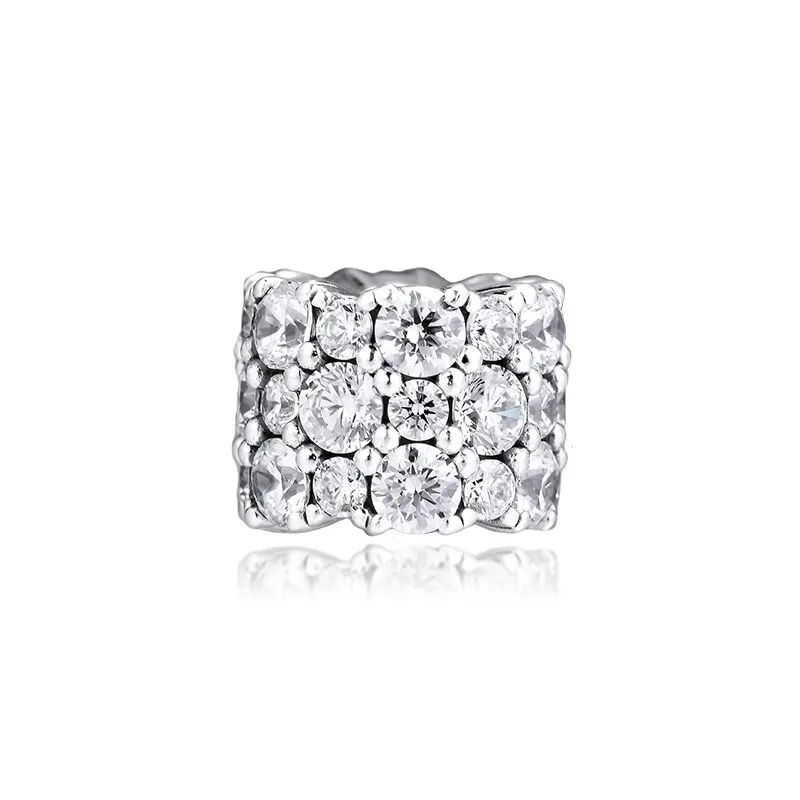 

Clear CZ Shining Winter Charm Beads for Jewelry Making 2019 New Silver 925 Jewelry Crystal Beads for Charms Bracelets Women DIY