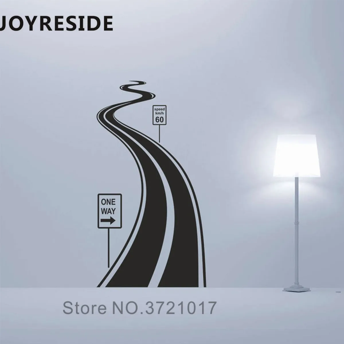 Дорожная настенная наклейка одностороннее домашнее украшение для гостиной