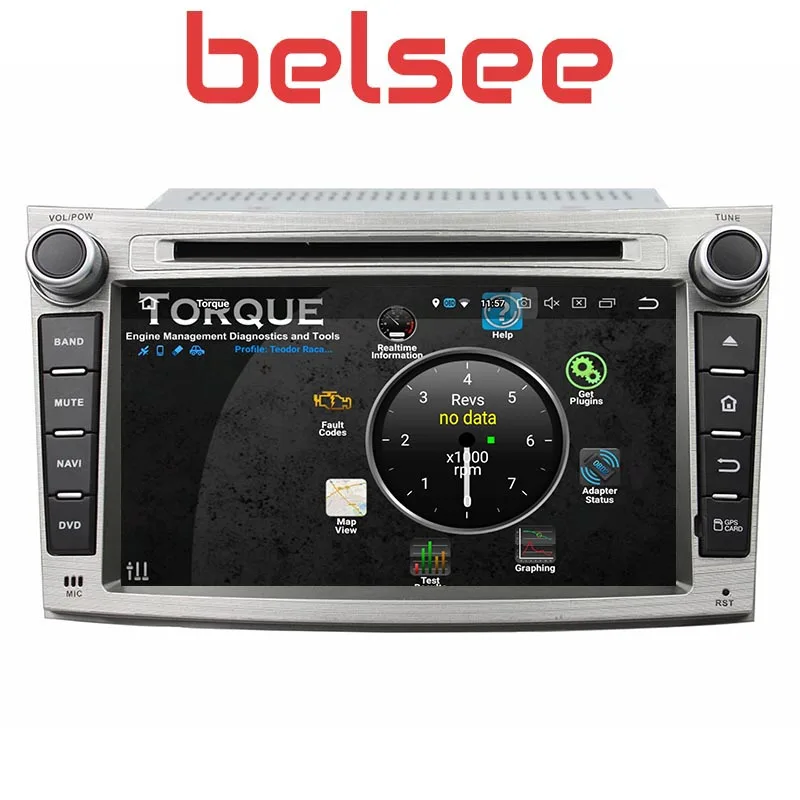 Головное устройство Belsee Восьмиядерный 4 ГБ Android 10 Стерео Радио экран