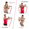 Workout Bar Fitness Resistance Bands Set Pilates Yoga Pull Rope Exercise Training Expander Gym Equipment for Home Bodybuilding 5