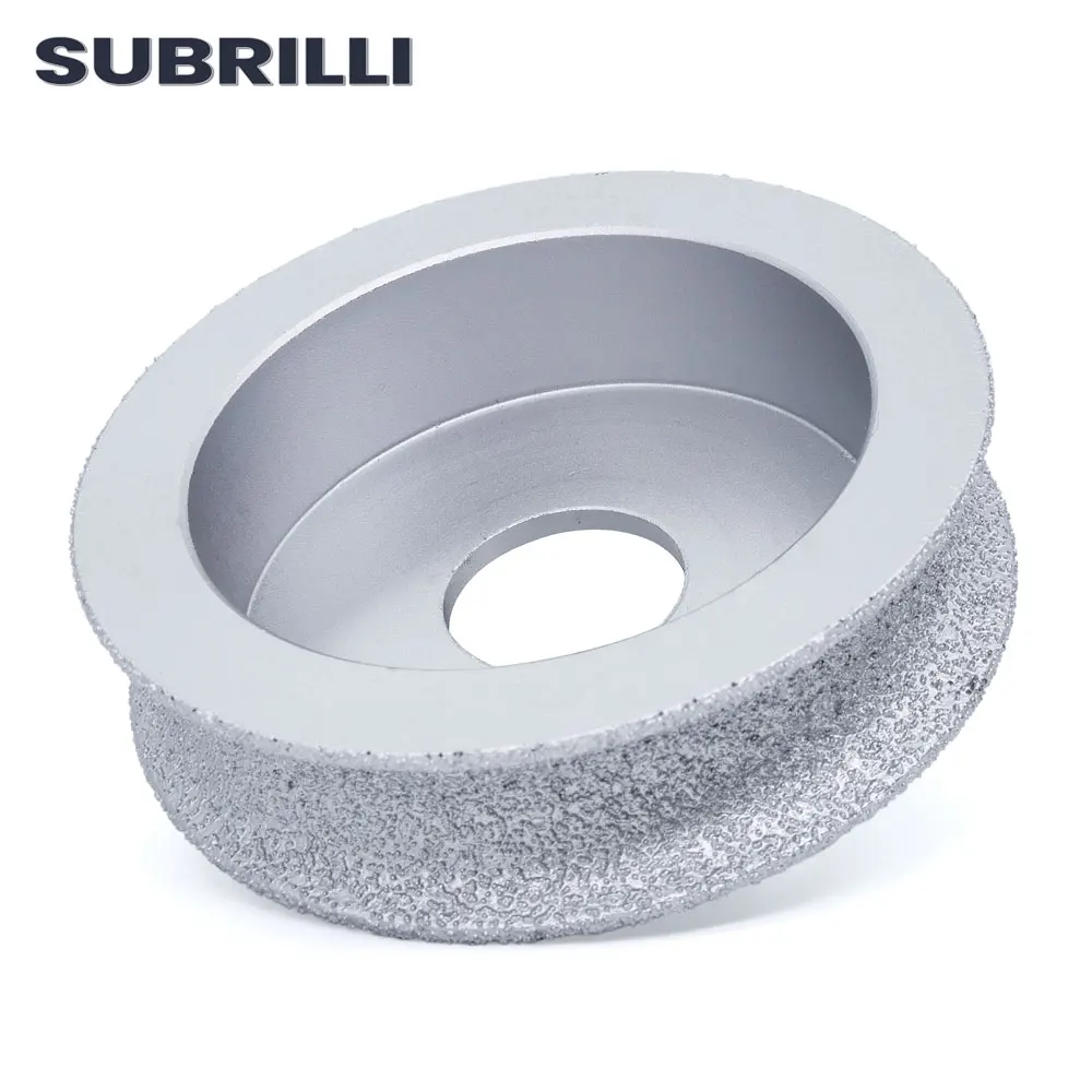 SUBRILLI Diamond Grinding Wheel Vacuum Brazed Full Bullnose Router Bit Profiling For Stone Granite Edge Abrasive | Инструменты