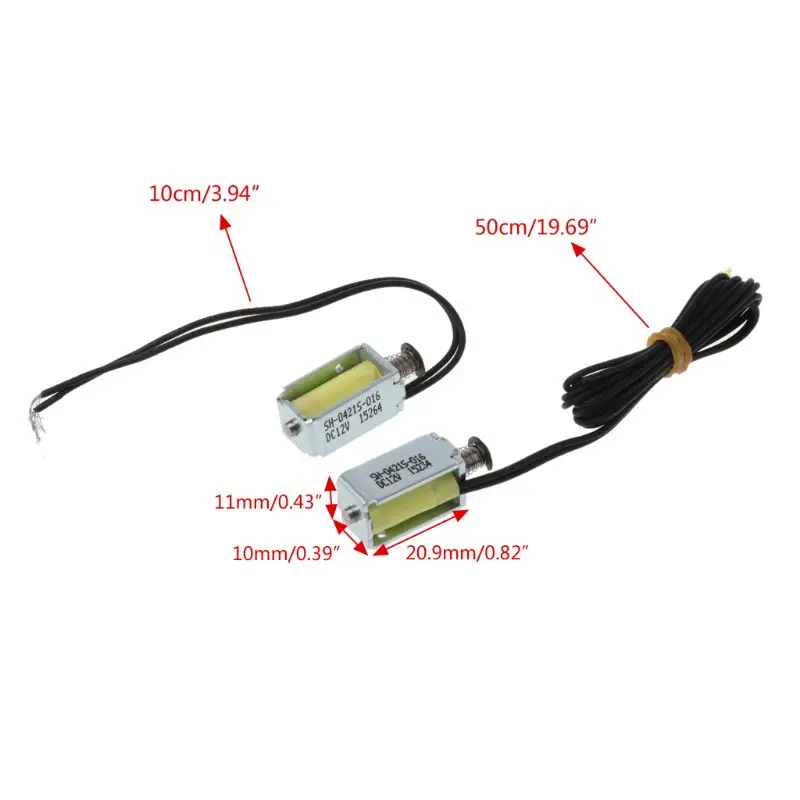 Микро Мини электромагнитный клапан Электромагнит открытая рама DC 12V нажимной