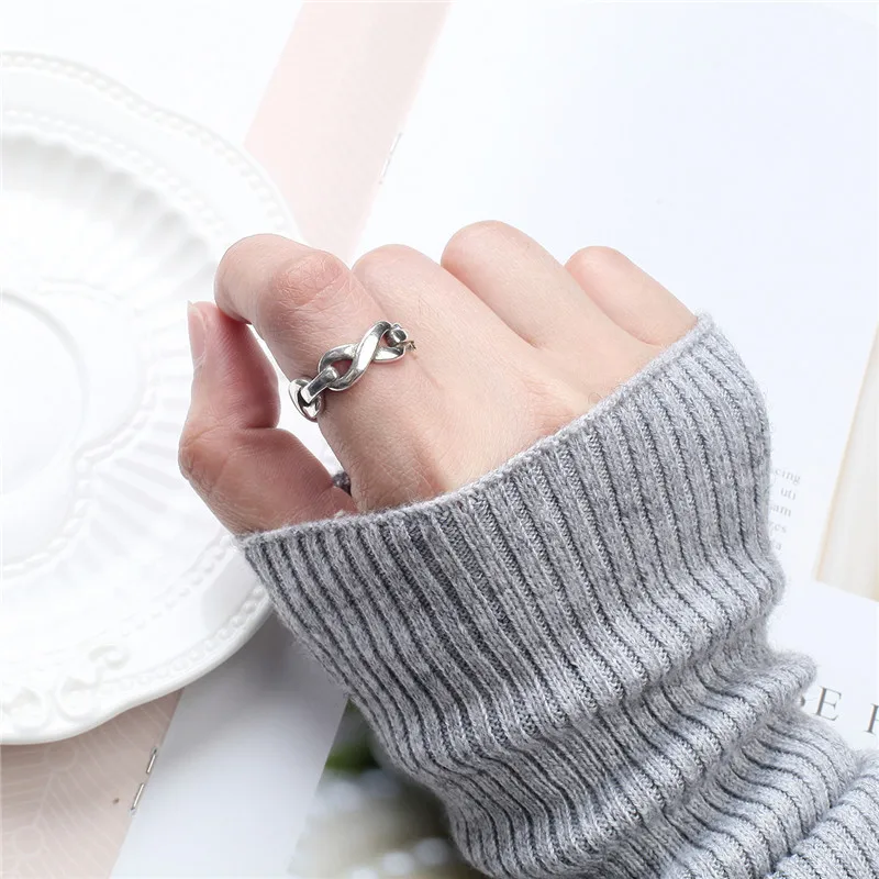 Fashion Silver Plated Rings For Women Jewelry Charm Twist Girls Lady Finger Accessories Princess Ring Bijou | Украшения и
