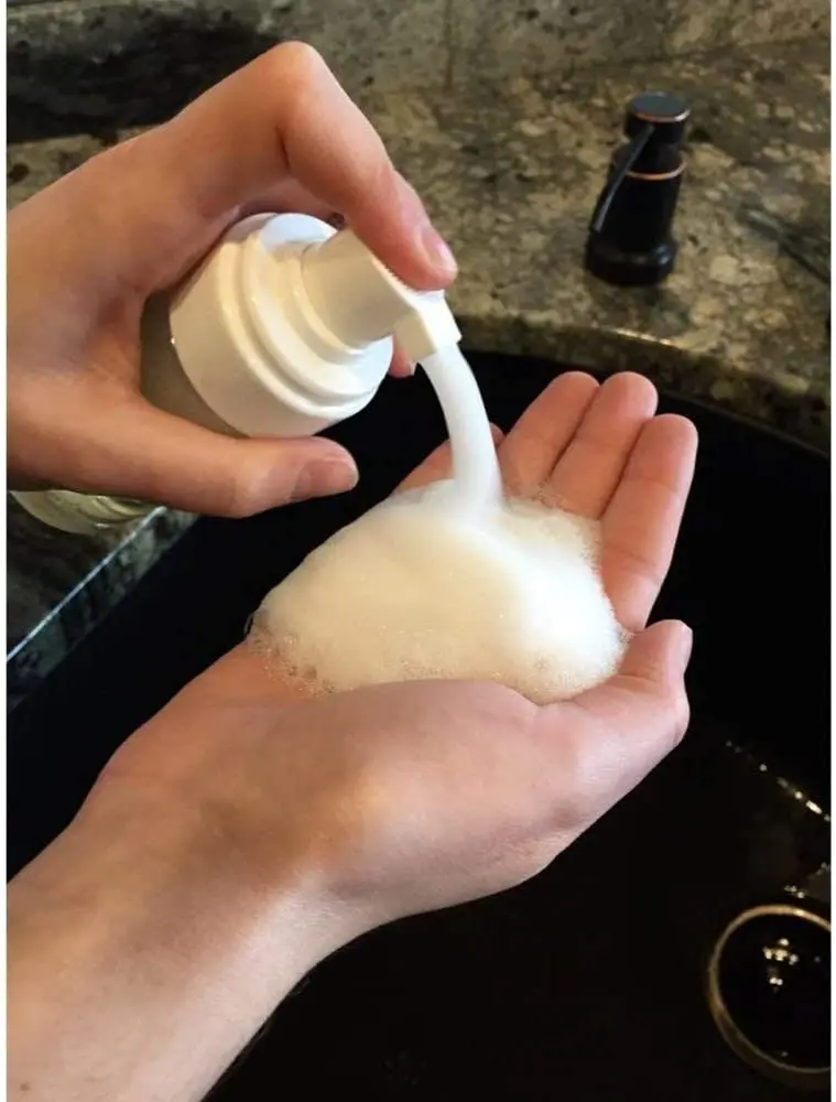 

10pcs 40-100ml Clear Travel Plastic Foam Foaming Dispenser Pump Container Bottles