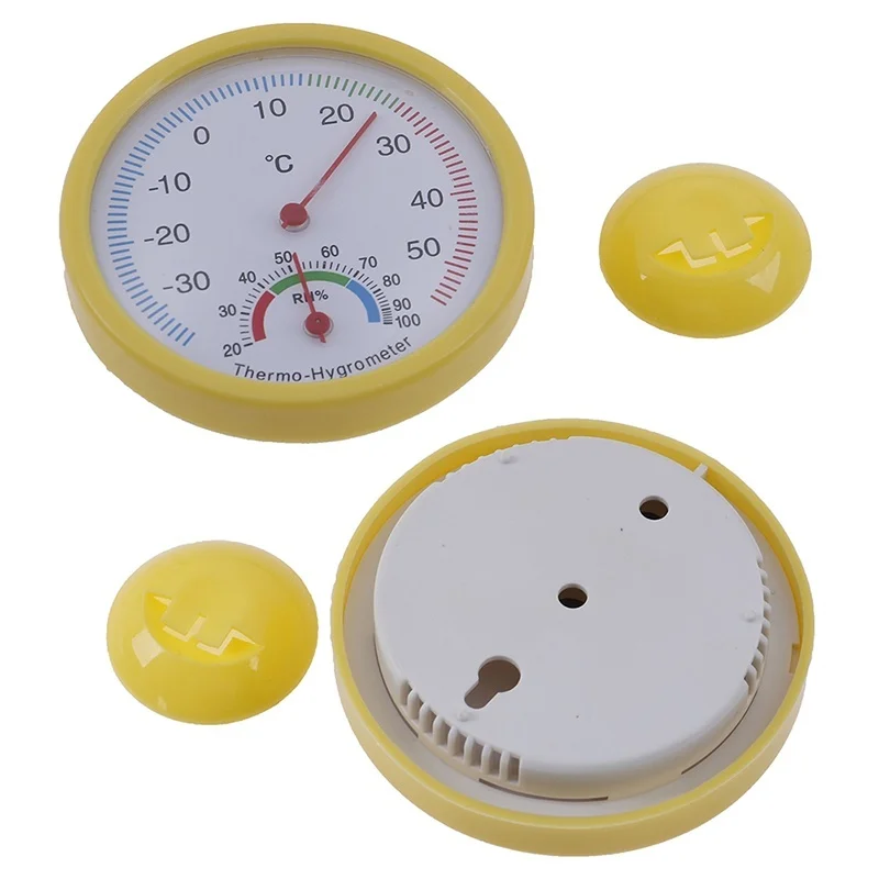 

1PC Bell-shaped Scale Thermometer Hygrometer Wall Mount Temperature Measure
