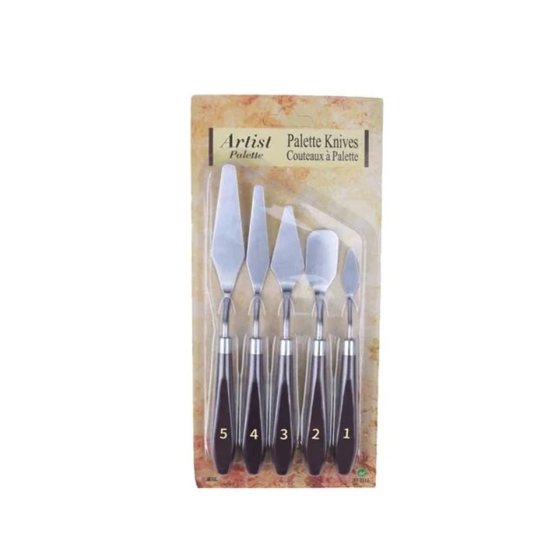 

5pcs/set Stainless Steel Spatula Baking Pastry Tools Fondant Cream Mixing Scraper Oil Painting Shovel for Painting Knife kitchen