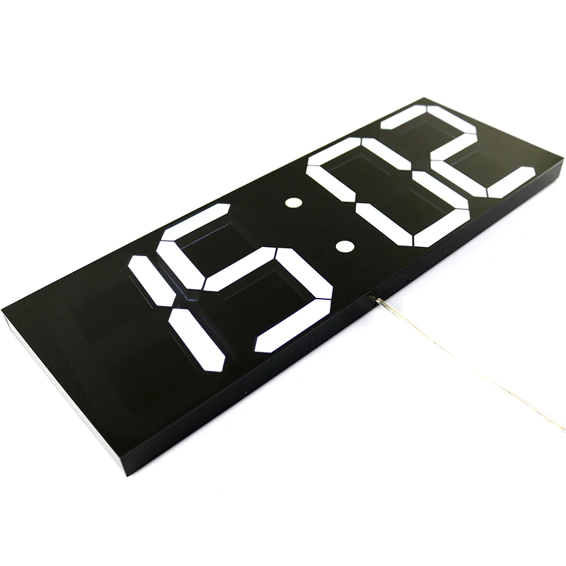 Большой светодиодный аналоговые цифровые часы Батарея ночной Светильник