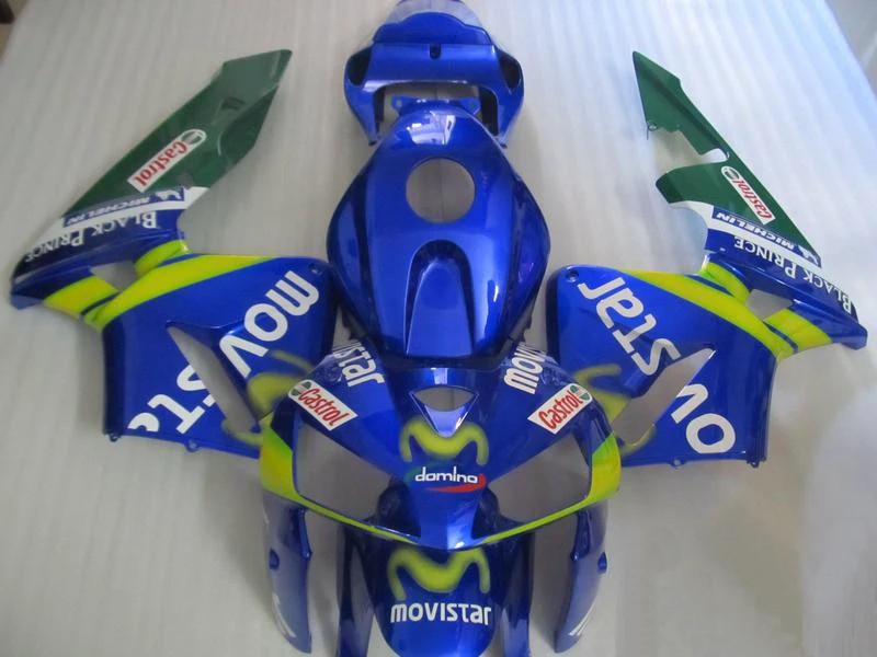 

Комплект обтекателей для HONDA CBR600RR F5 2003 2004 Кузов мотоцикла под давлением для CBR600RR F5 03 04 # blue movistar