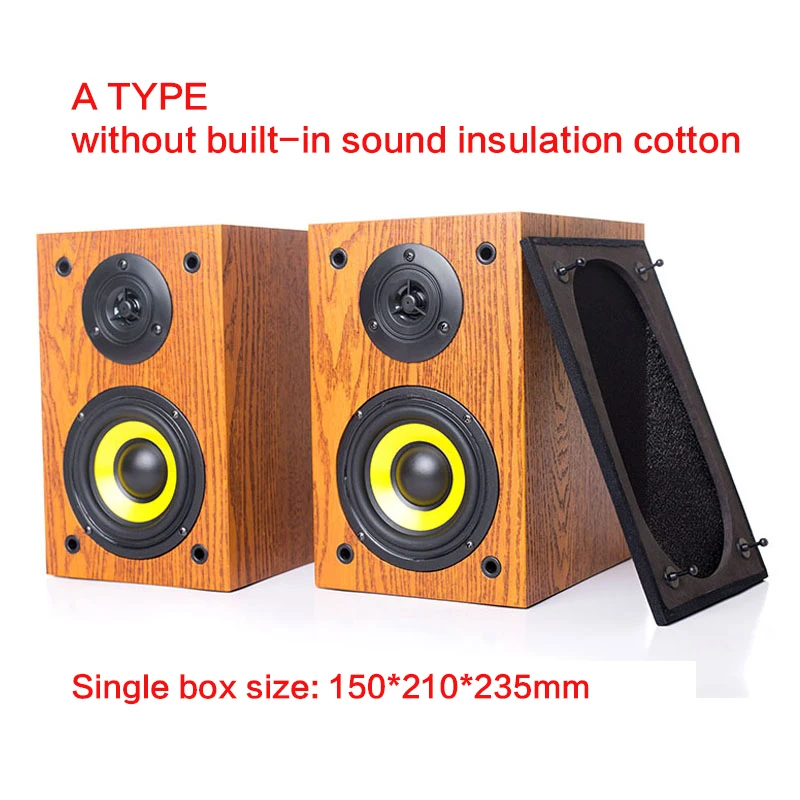 

120W High-power 4 Inch High-fidelity Speaker Home HIFI Fever Passive Audio Home Theater Bookshelf Desktop Surround Speakers DIY